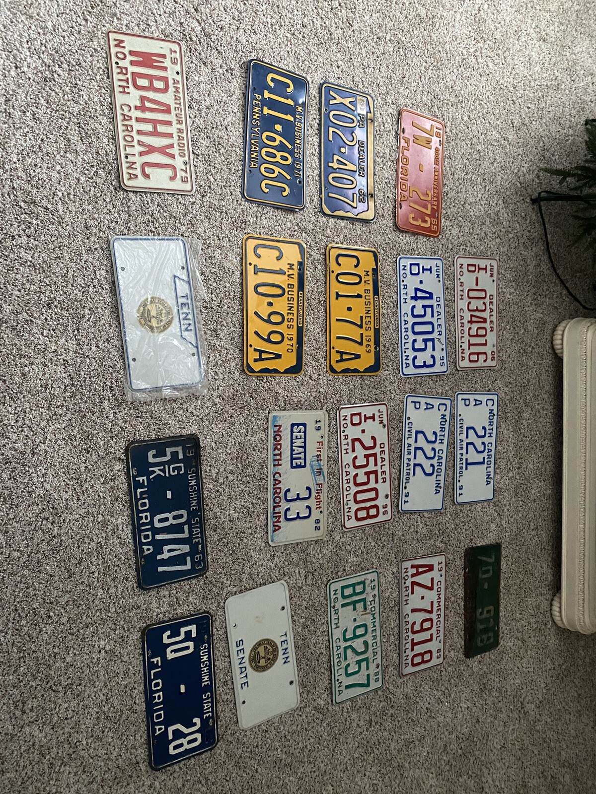 Set Of Vintage License Plates eBay