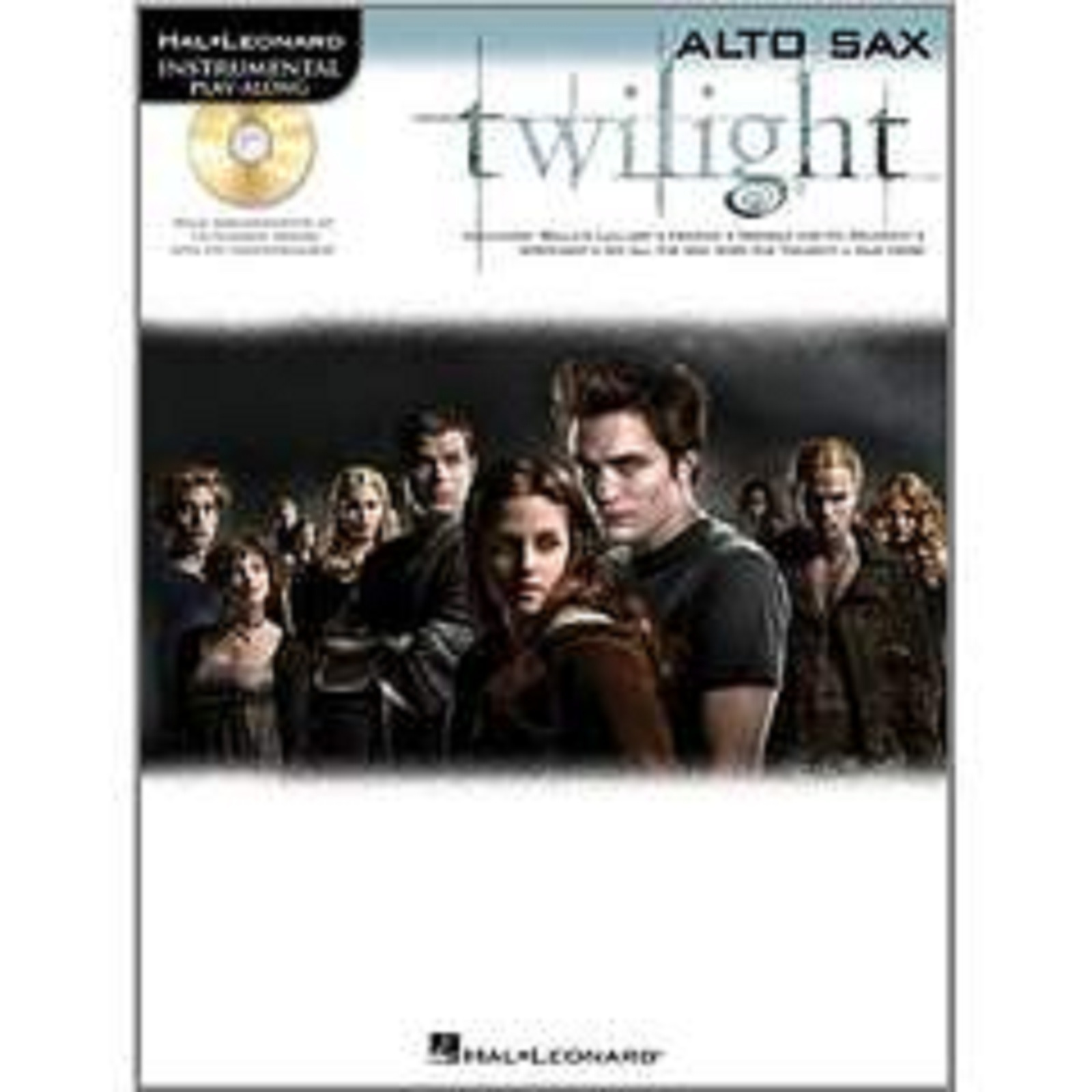 Twilight Instrumental Play-Along Eb Alto Saxophone Book CD Movie Film Tracks!!!