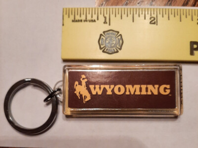 Vintage Wyoming Keychain Key Fob Wyoming Name Light Up Keychain ''BRANDON''
