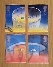 Complete GB used stamp set: 1991 Europe in Space