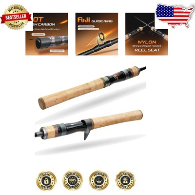 Premium 30T Carbon Fiber Fishing Rod - Fuji Guides, Perfect for Trout & Bluegill