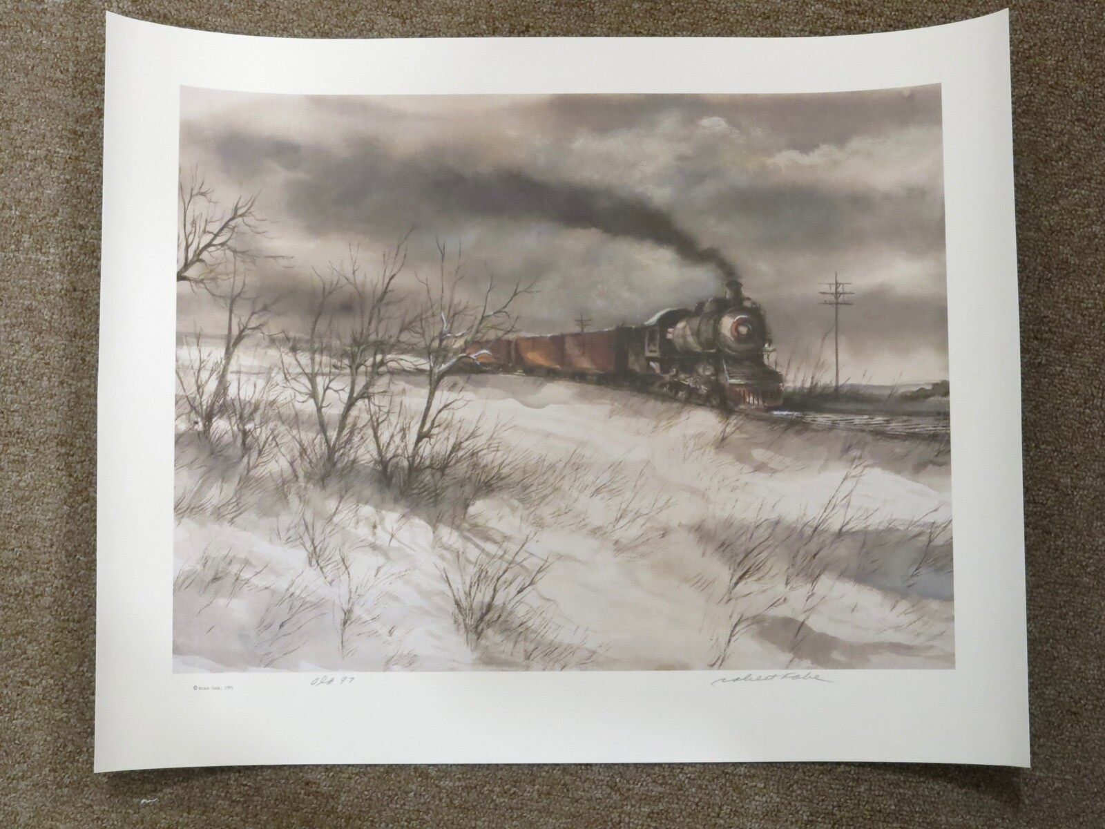 LOT OF SIX SIGNED ROBERT FABE FINE ART PRINTS CINCINNATI ARTIST OLD