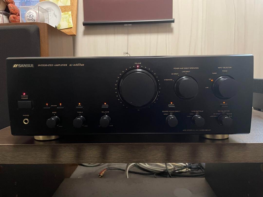 SANSUI AU-α607MR Integrated Amplifier Black Analog JP 45cm SANSUI AU-α607MR Integrated Amplifier Black Analog JP 45cm