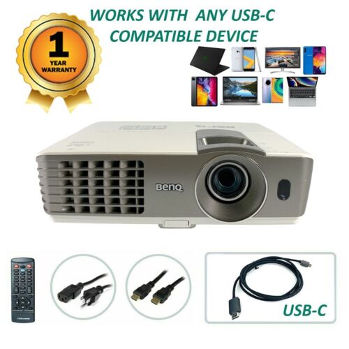 USB-C Professional Streaming Bundle - BenQ MX720 DLP Projector Home Theater  - 第 1/7 張圖片