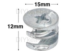 4 IKEA 103430 CAM Lock Nut Screw H12mm D15mm MICKE MALM HEMNES KULLEN SMYGA Etc