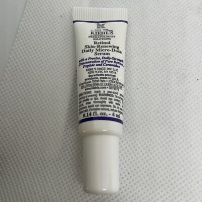 Kiehl's Retinol Skin-Renewing Daily Micro-Dose Serum 0.14oz 4ml Ea Travel Mini