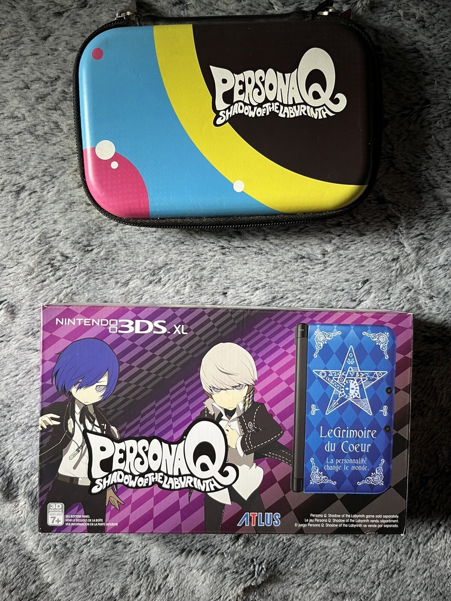PERSONA Q 3DS 欧州版 Nintendo 3DS XL LL Persona Q Blue Shadow of Labyrinth Velvet