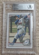 Miguel Vargas Signed Autograph 2020 1st Bowman Card White Sox Beckett