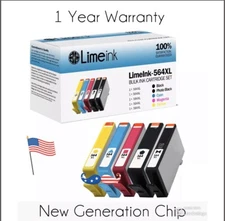 5 PK New Gen For HP 564XL Ink Printer Cartridge Black/Color PhotoSmart 7510 7520