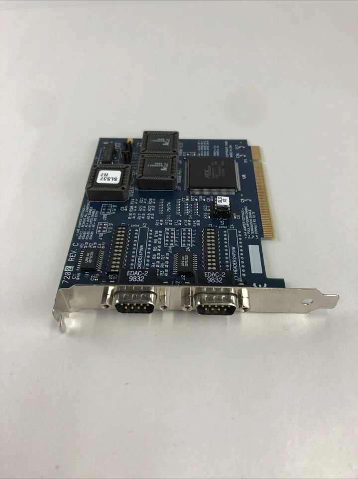 Tarjeta RS232 serie de doble puerto placa de circuito usada Black Box IC140C-R2 Foto 4 de 4