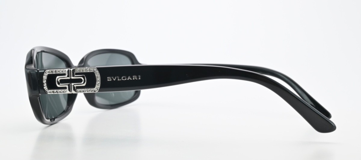 BVLGARI Sonnenbrille 8015-B 501 87 Y2K Style Schwarz Luxus  display picture 1