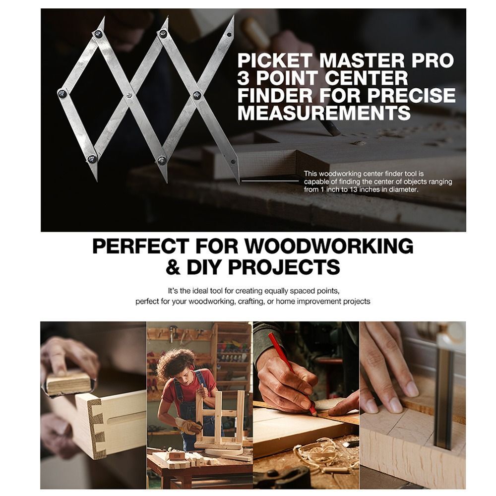 Center Finder Woodworking Picket Master Pro Center Finder Tool ...
