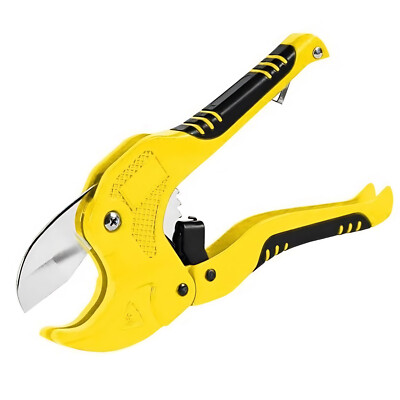 Ratchet PVC Pipe Cutter for Cutting Up to 1-5/8'' PVC Pipe and PPR Plastic Hose