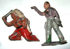 Western Cowboy and Indian Lead Figures Toys