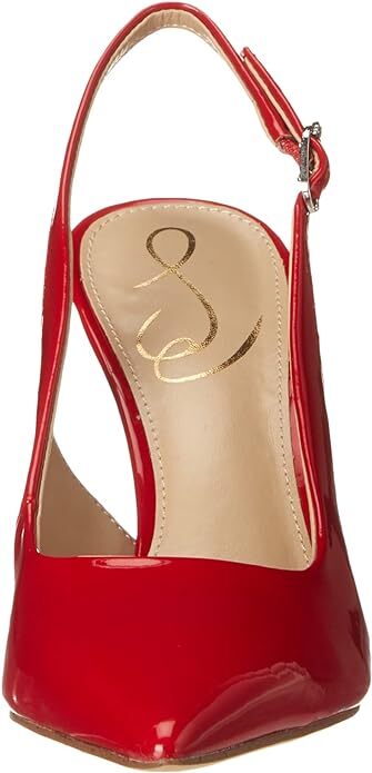 Sam Edelman Hazel Sling Ruby Red Pointed Toe Stiletto Heeled