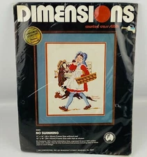 Dimensions 3503 No Swimming Counted Cross Stitch Kit Norman Rockwell 1982
