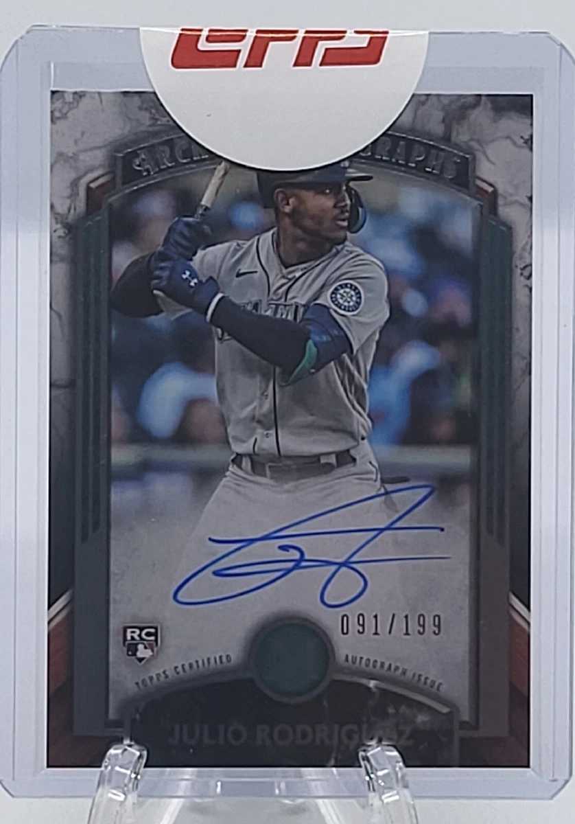2022 Topps Museum Collection JULIO RODRIGUEZ Archival Autographs RC /199 AL  ROY