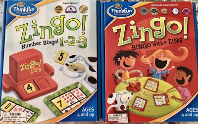 Zingo1-2-3 + Zingo Bingo Game Age 4 and Up Award winner/Toy of the Year EUC