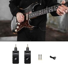 Audio Transmitter and Receiver Compact for Guitar Electric Bass Dynamic Mic