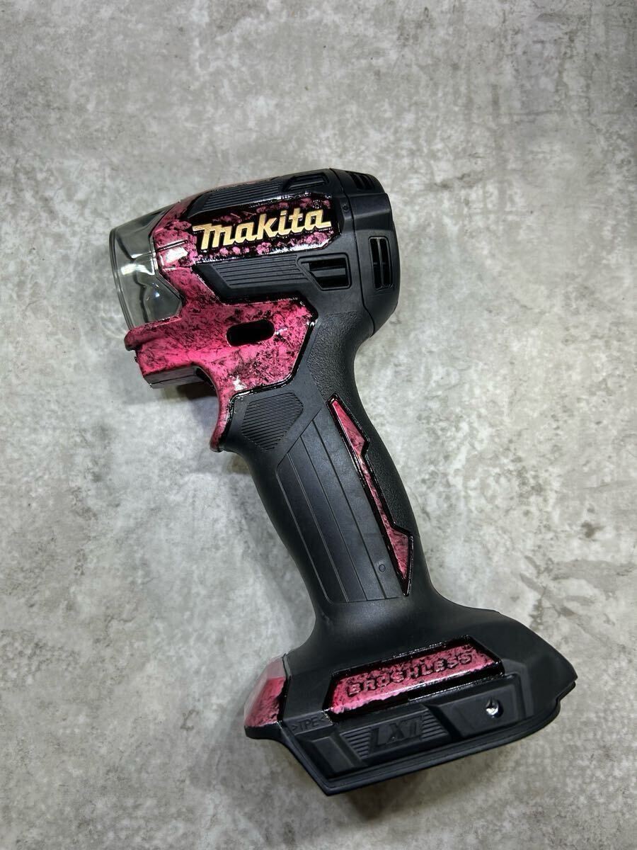 Makita TD173D 18V Impact Driver Custom Housing Candy Pink Wrap