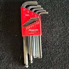 Snap-on Bhs13a Sae L-shaped Hex Key Set 13pc 332in-38in Metal