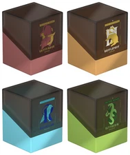Ultimate Guard Boulder 100+ Harry Potter Set of 4 Houses Deck Boxes SEALED!^