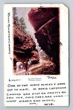 Manitou CO-Colorado, Williams Canyon, The Narrows, Antique Vintage Postcard