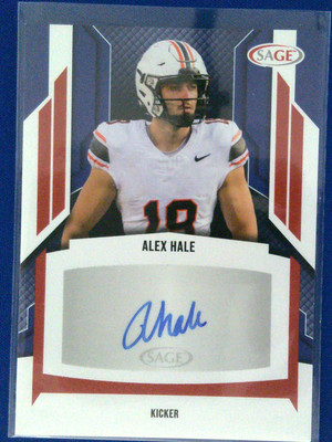 2024 SAGE HIT #A-AH Alex Hale Autographs Red (Low Series)