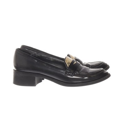 Zara Woman, Loafers, Größe: 39, Schwarz/Gold, Damen #BW9