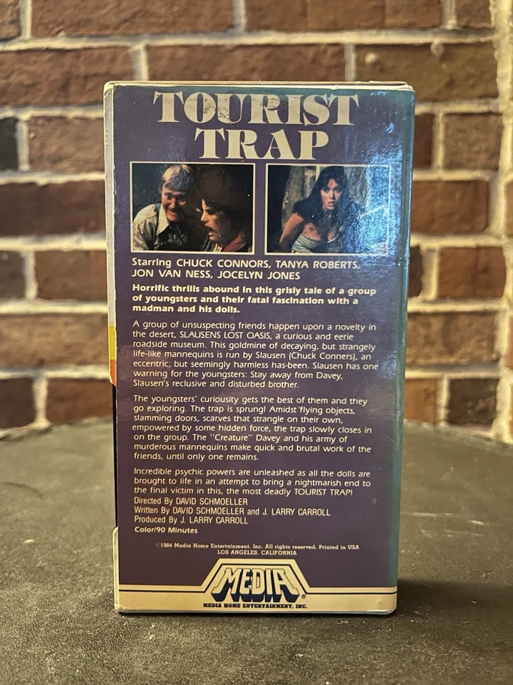 TOURIST TRAP VHS Media 1984 Chuck Connors Tanya Roberts VHS - Image 2 of 4
