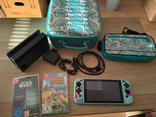 Großes Nintendo Switch Konsole Set grau Schwarz 2 Taschen + 2 Spiele