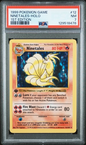 Ninetales (1st Edition) graded PSA 7 for sale on eBay