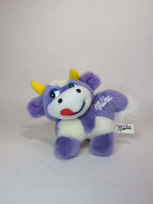 Milka Novelty Purple Cow Plush Toy Milka Chocolate 4.5'' S2