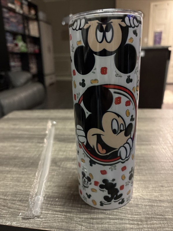 Disney Mickey Mouse and Pluto 8oz Tumbler with Straw and Lid
