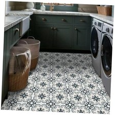 Peel and Stick Floor Tile - PCS, 7.87" 20 Pcs 7.87 x 7.87 Inch 20 Green Grey