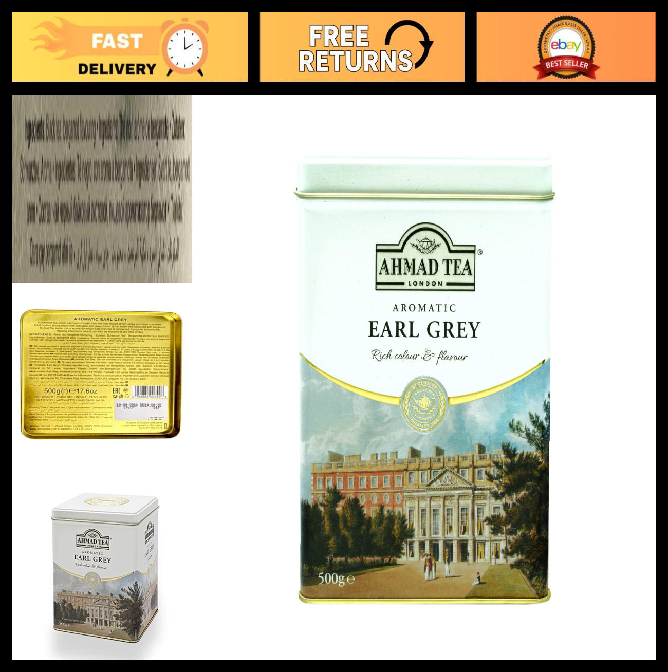 - Ceylon Blend, 17.6 Oz, Premium Quality Tea