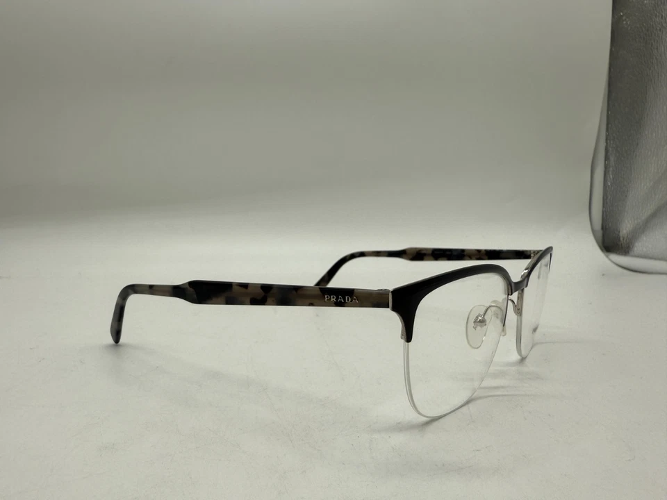 全新 正品 普拉达 VPR 53V 262-1O1 Top 灰色/银色 男式眼镜 55 毫米 17 145 — 第 3/4 张图片
