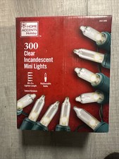 Home Accents Holiday 300L Clear Incandescent Mini Lights