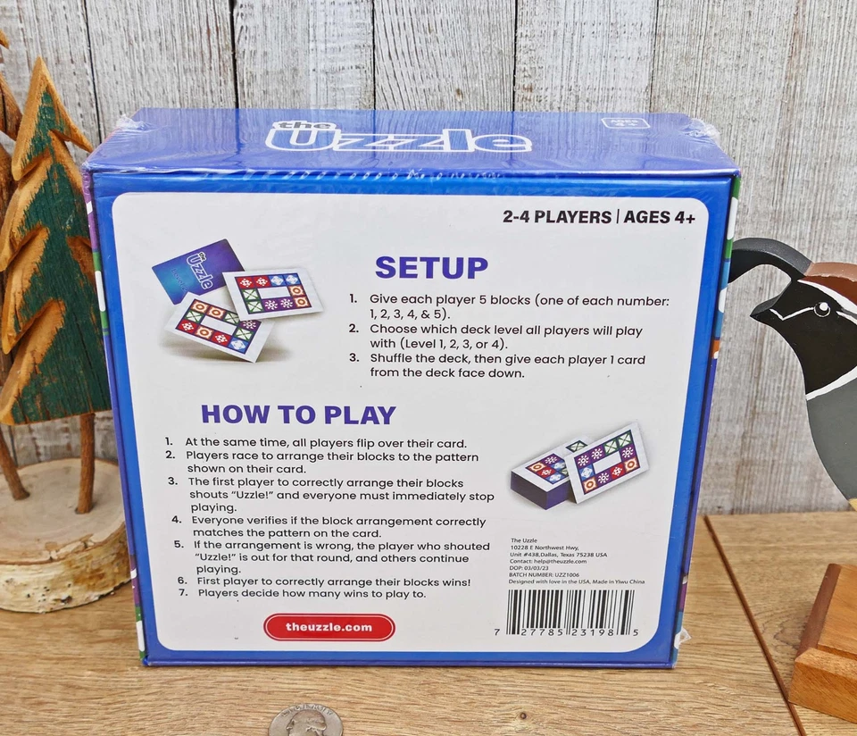 The Uzzle Board Game, Family Board Games for Children & Adults - New, Sealed - Image 2 of 3