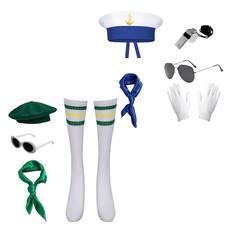 Adults Halloween Dress Up Costume Set Hat Sunglasses Etc Party Costumes Dress Up