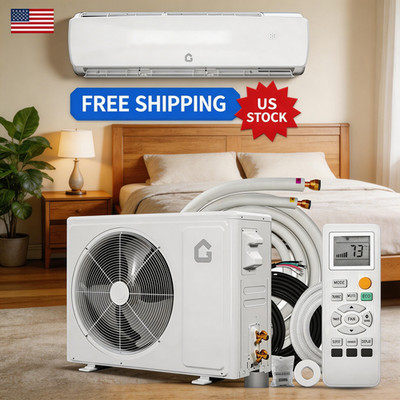 Air Conditioner 12000 BTU Wall Mounted Mini Split Heat Pump 19 SEER2 Ductless