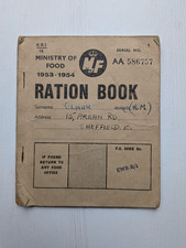 Ministry of Food Ration Book - 1953-1954 - Used