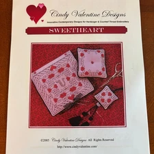 Sweetheart Hardanger & Counted Thread Embroidery Pattern Cindy Valentine Designs