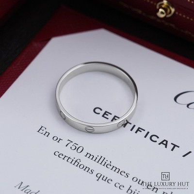 Cartier LOVE ''Small'' 18kt Weißgold Ehering - Größe 71 - 2025