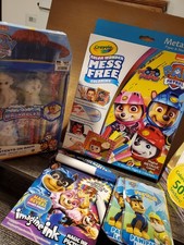 NICE LOT - Paw Patrol, Crayola Color Wonder Mess Free Box Set - Moto Pups More