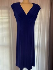 Chaps purple cap sleeve dress