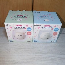 Taito Marukoro Shimaenaga Double Wall Glass Sakura Set 2