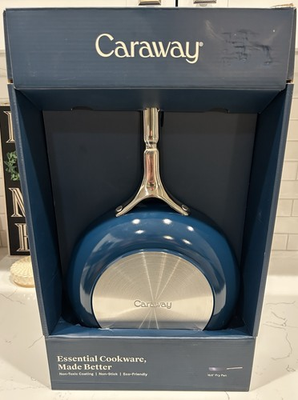 #ad #ad Caraway 10.5 Inch Ceramic Non Stick Frying Pan in Navy New Open Box No pFAS $82.99