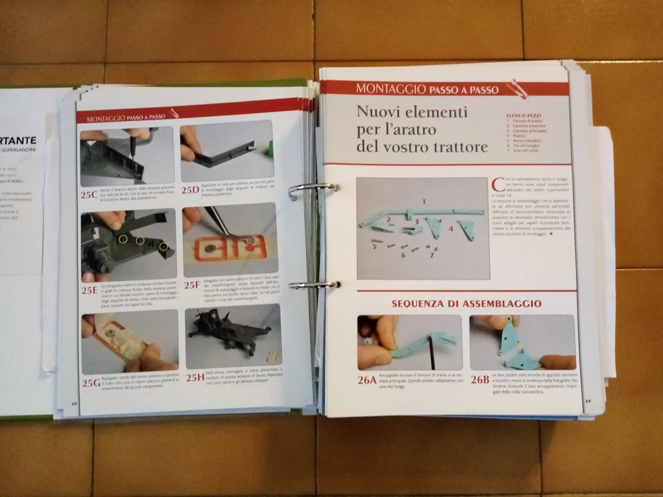 COSTRUISCI IL MITICO TRATTORE SUPER LANDINI SCALA 1:8 HACHETTE - COMPLETO - Immagine 2 di 4