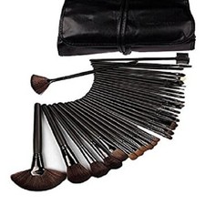NEW Klaren 32 Piece Professional Makeup Brush Set w Travel Pouch